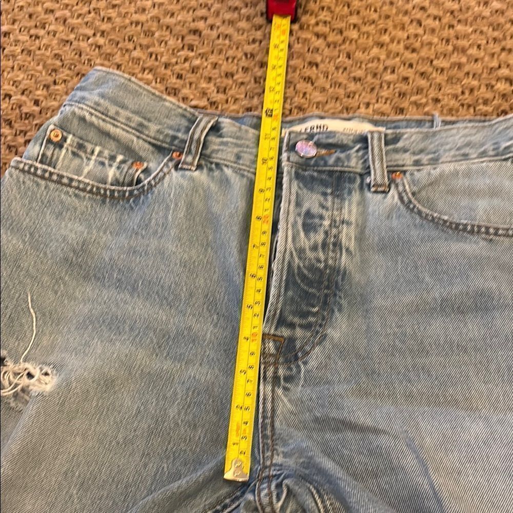 GRLFRND Blue Relaxed Fit Jeans with Distressed Details - Picture 11 of 12